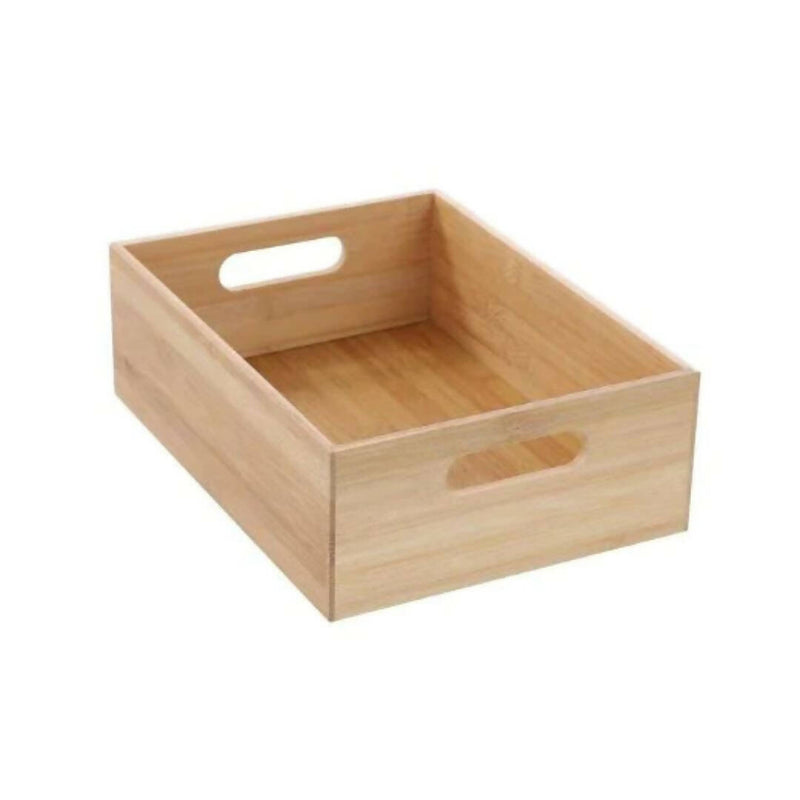 Caja Organizadora De Bambú Con Agarre Box Sweden