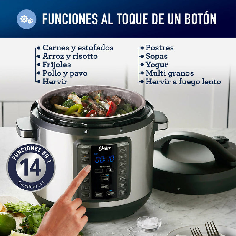 Multi-olla rápida XL 7,5 litros con 14 funciones CKSTPCEC8801 Oster®