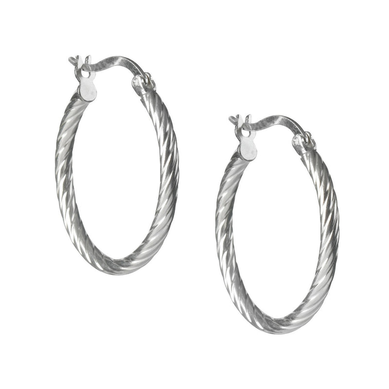 Argollas Gruesa 25mm Plata
