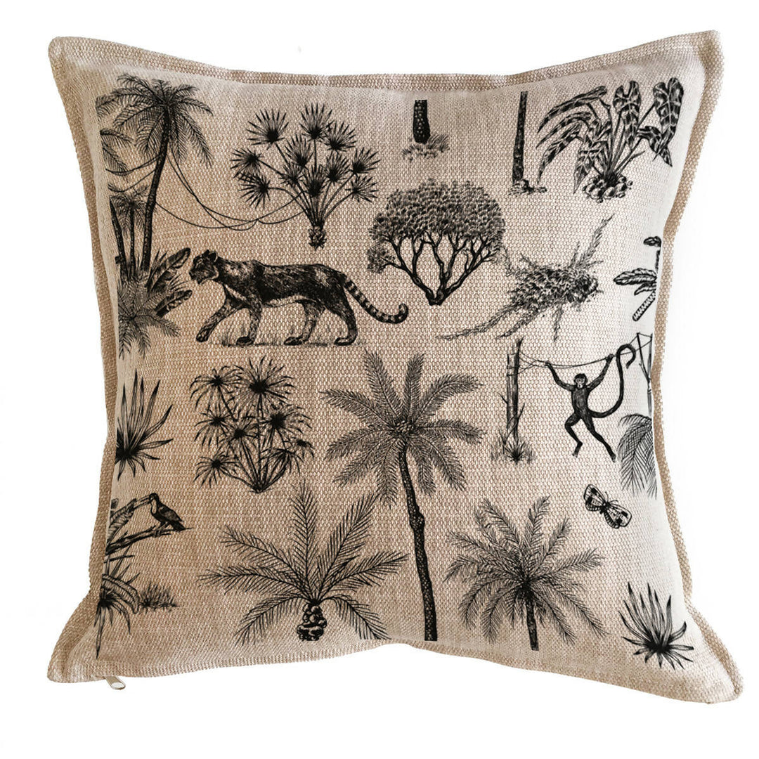 Cojín Black Palm, 45x45