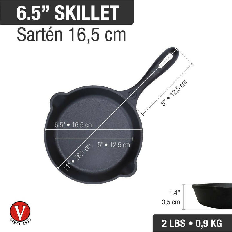 Sartén Hierro Fundido Esmaltado 16 cm Victoria