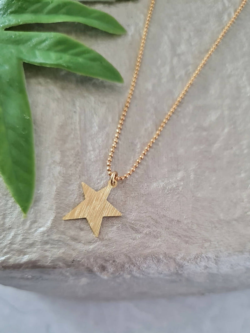 Collar Calma Estrella Irregular Oro 1- LD827