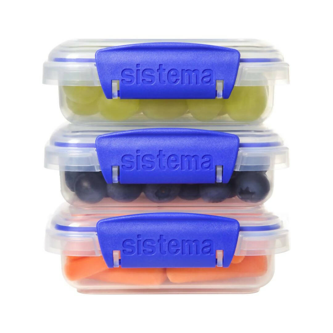 Set 3 Contenedores Klip It 200 ml Sistema