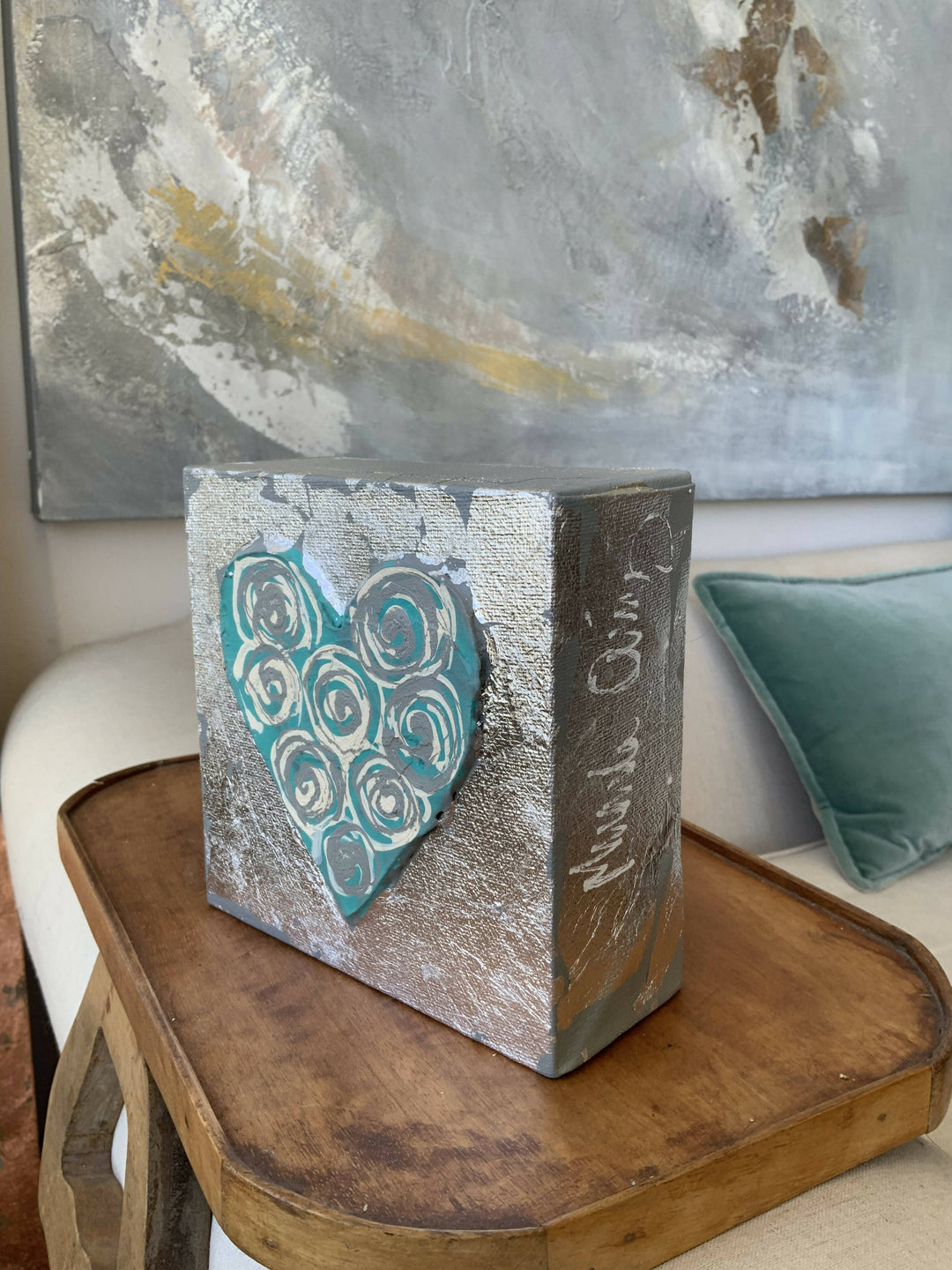 Pintura Corazón de la Suerte XVIII de Art Miranda Quiroz