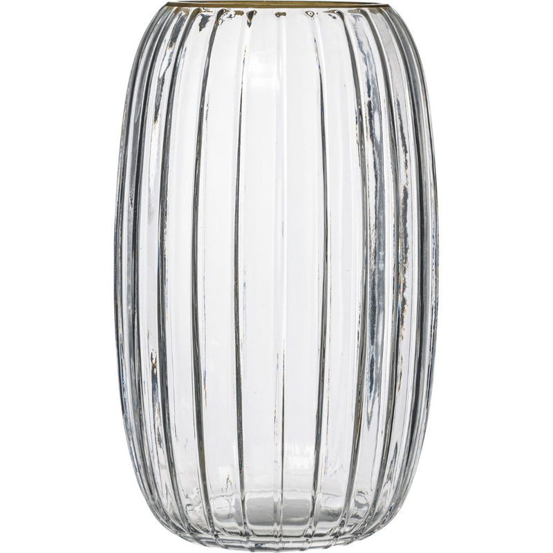 Jarrón Deco Vidrio Transparente 25 cm