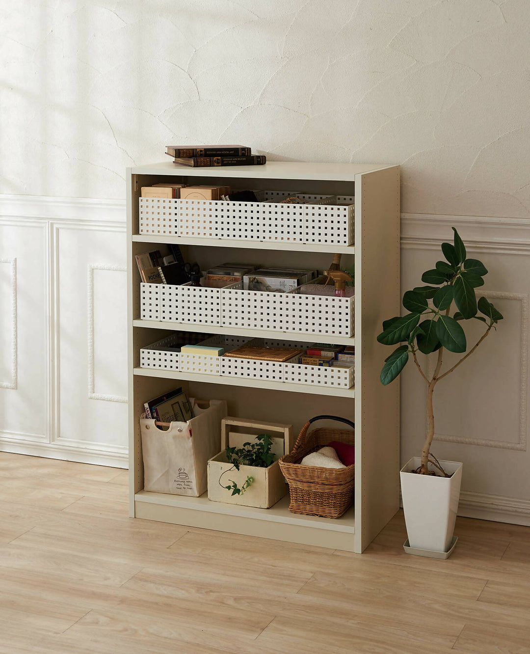 Canasto Organizador Like It con 2 Divisores 28 x 14 cm