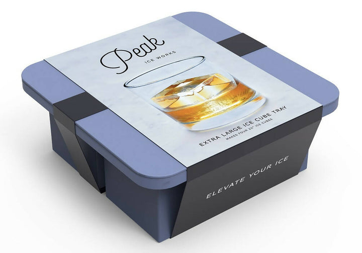 Cubetera W&P Peak Ice Works 4 Hielos Extra Grandes con Tapa