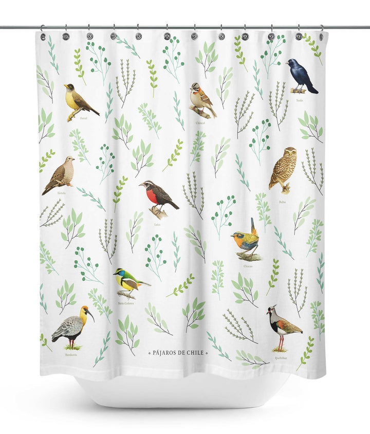 Cortina de Baño Selección Pájaros de Chile