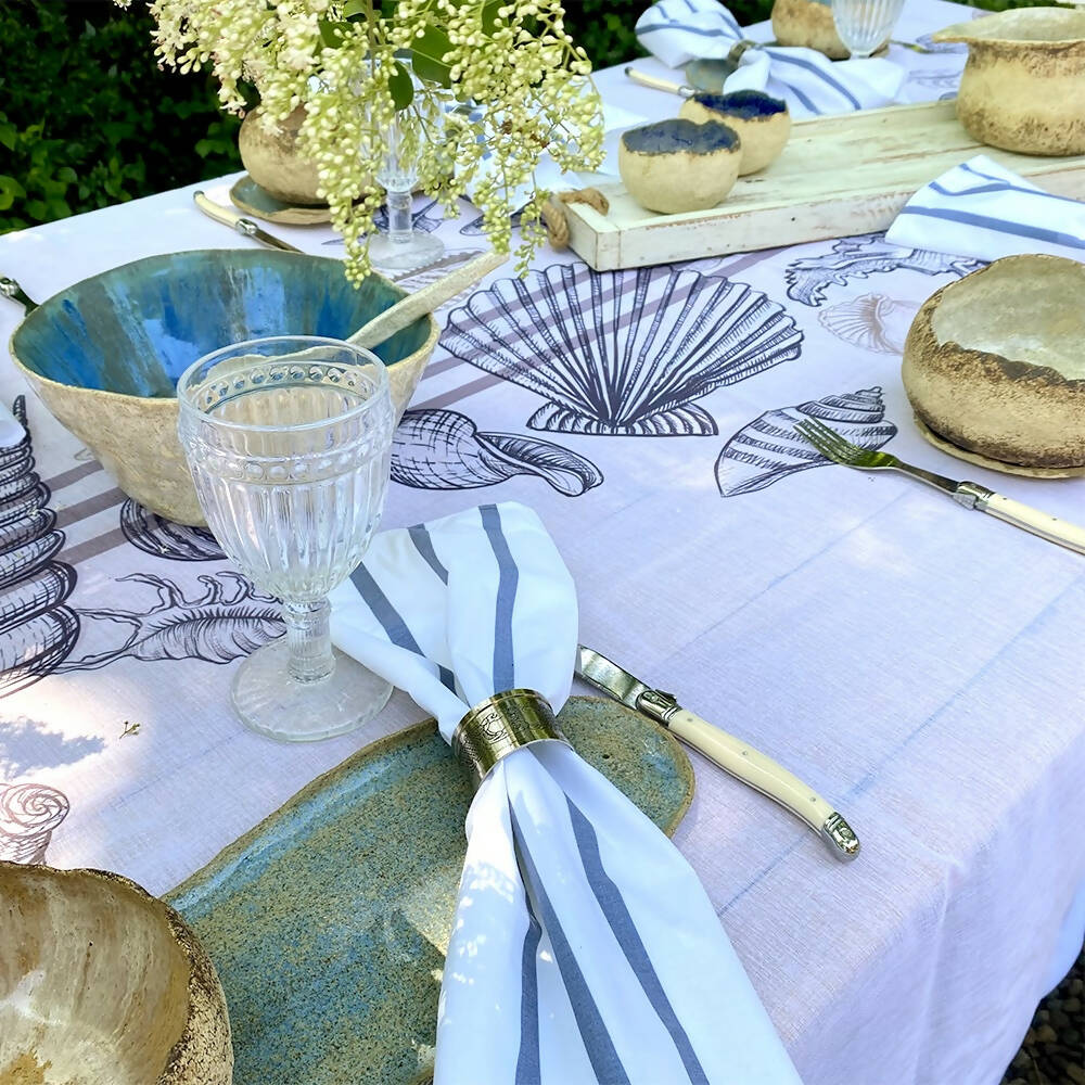 Set 4 Servilletas Bahía Azul - Velo Organza