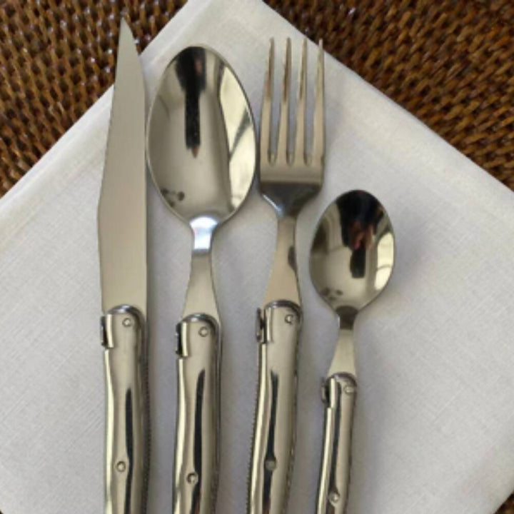 Set 6 Cucharas Sopa Laguiole Acero