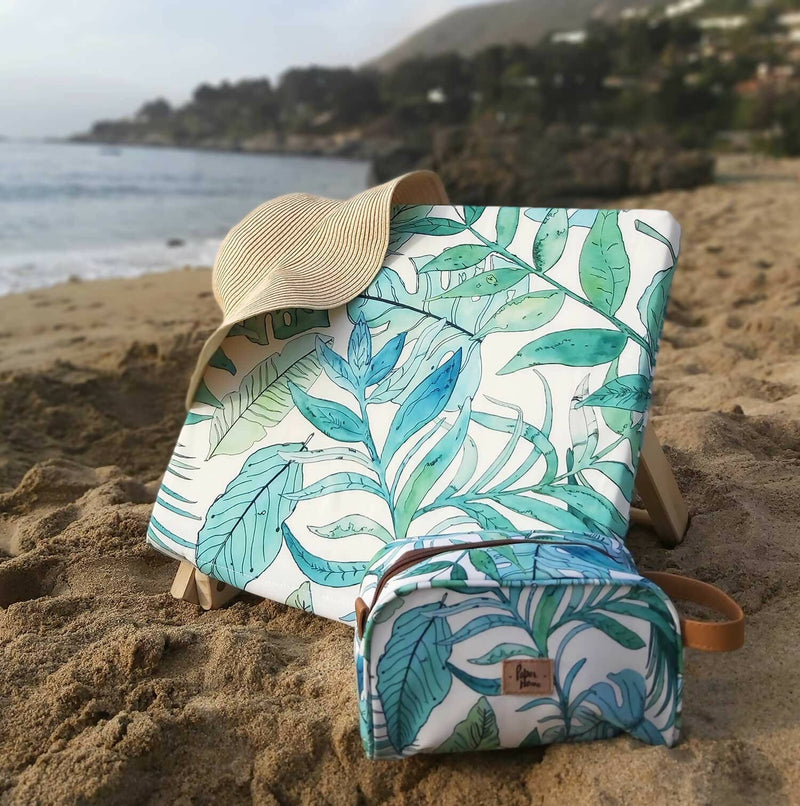 Reposera o respaldo de playa sustentable botánico Paper Home