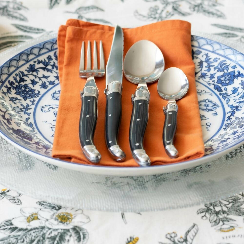 LAGUIOLE SET 24 PIEZAS - NEGRO - A GRANEL