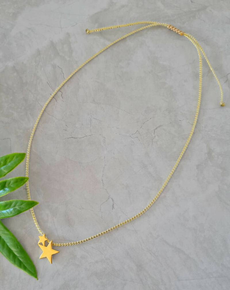 Collar Lluvia de Estrellas Blanco Loca Debilidad