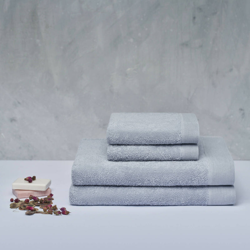 Set 2 toallas mano y 2 toallones baño Elegance, 100% algodón, 550 gr/m2