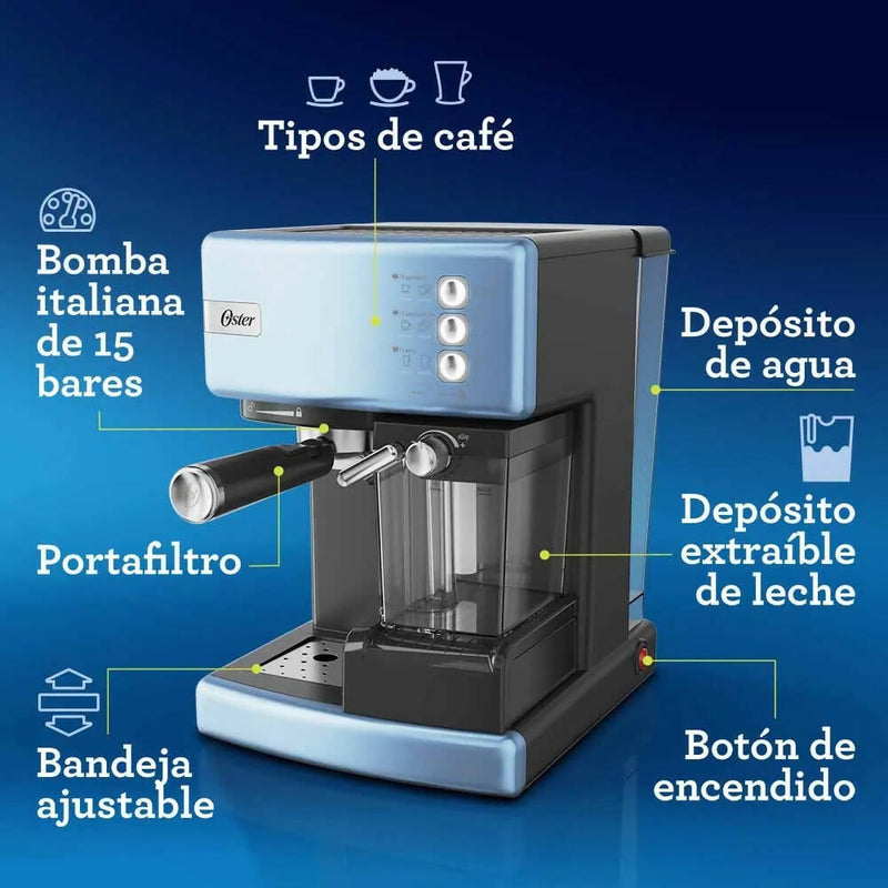 Cafetera automática de espresso celeste PrimaLatte™ BVSTEM6603CC Oster®